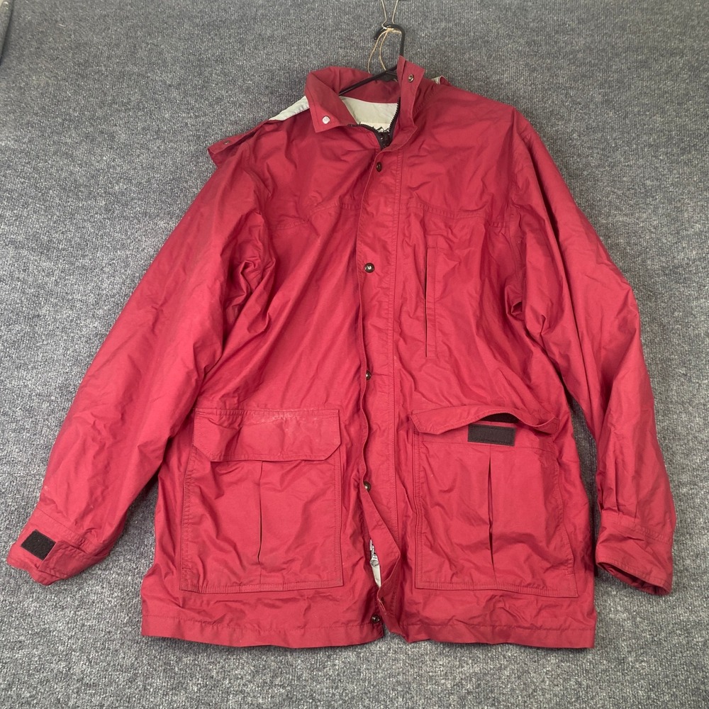REI Gore-Tex Mountain Parka Jacket Mens XL Burgundy Red Vintage Made in USA